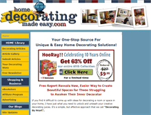 Tablet Screenshot of home-decorating-made-easy.com